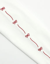 Load image into Gallery viewer, short ribbon sweat hoodie / WHITE