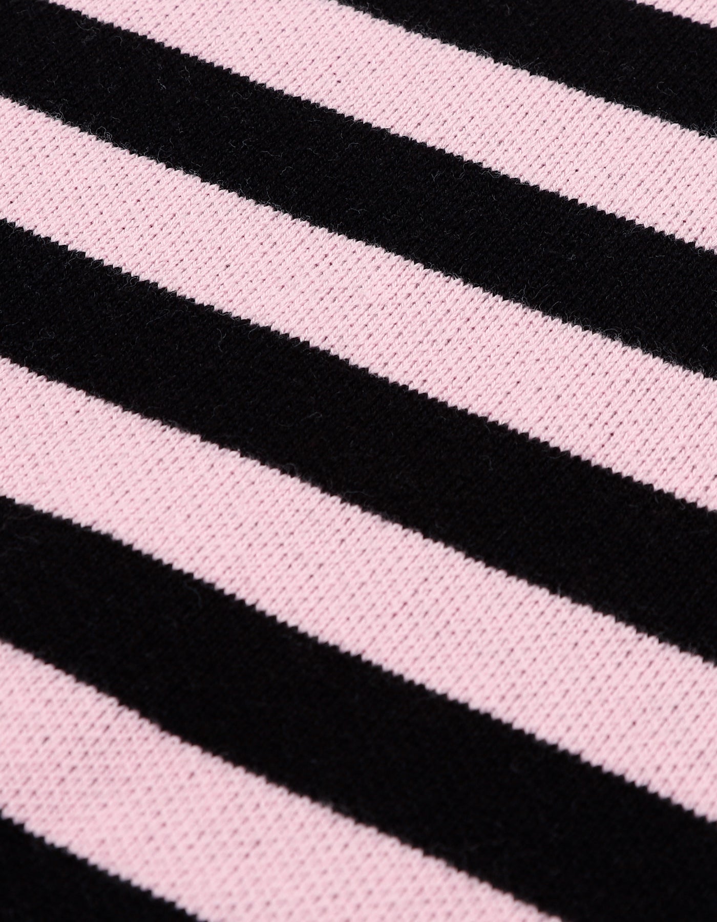 stripe knit top / PINK×BLACK
