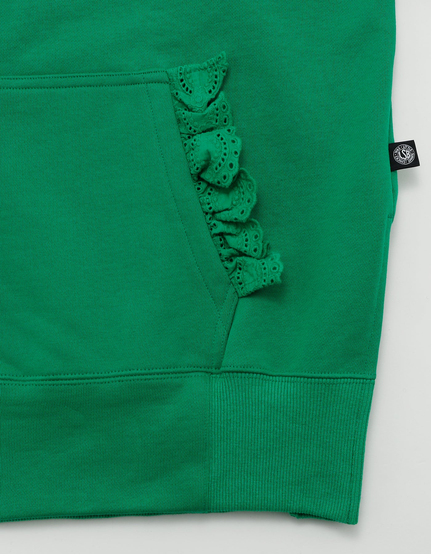 lacy logo hoodie / GREEN