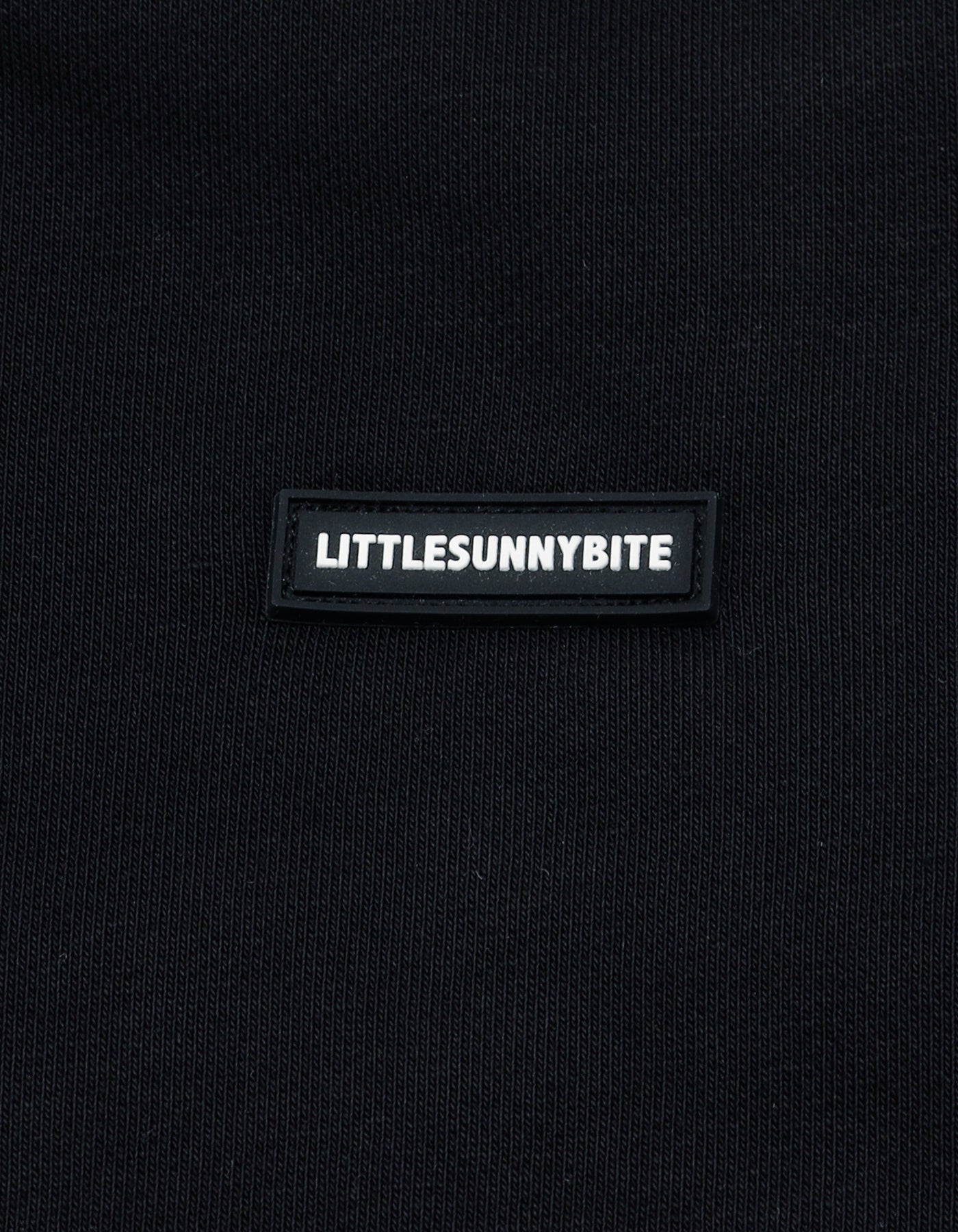 logo sweat top / BLACK