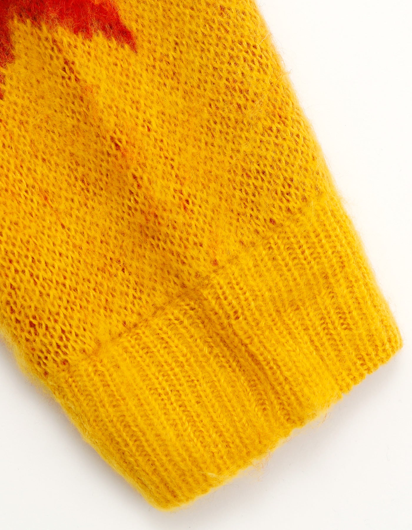 star knit top / YELLOW