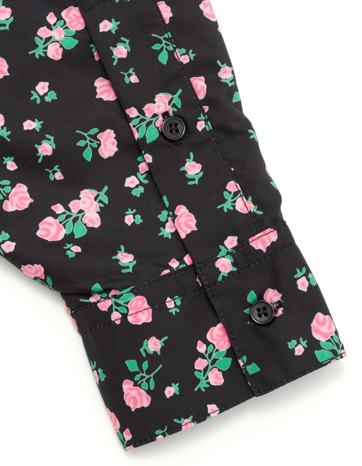 little sunny bite (リトルサニーバイト)floral shirts / BLACK