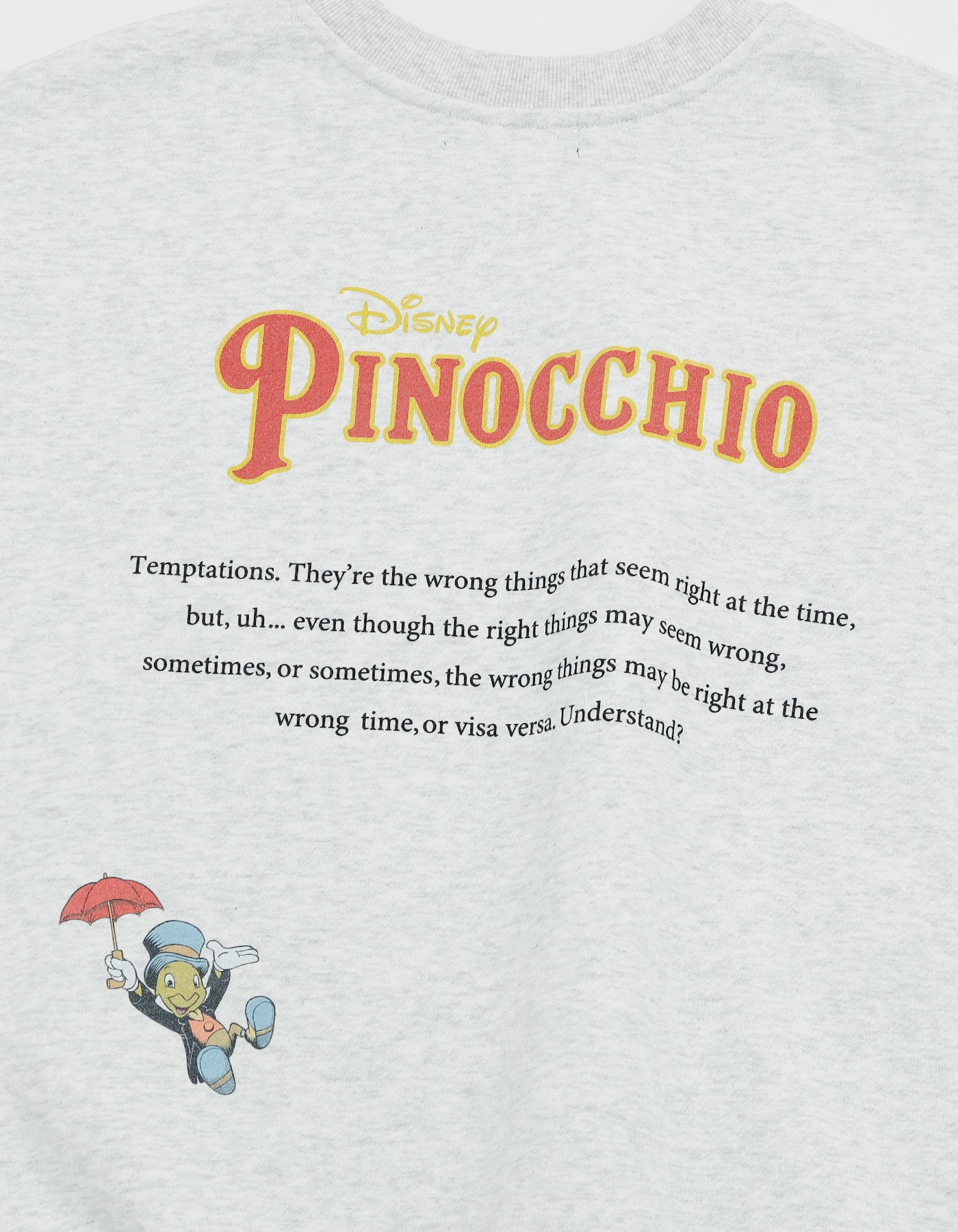 pinocchio sweat top / ASH GRAY