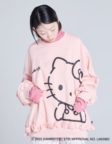 hello kitty x little sunny bite sweat top / PINK
