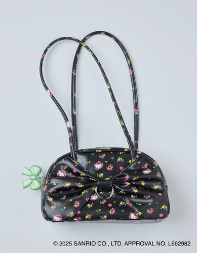 hello kitty x little sunny bite ribbon bag / BLACK