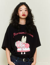 画像をギャラリービューアに読み込む, MARRONCREAM x little sunny bite big tee / BLACK