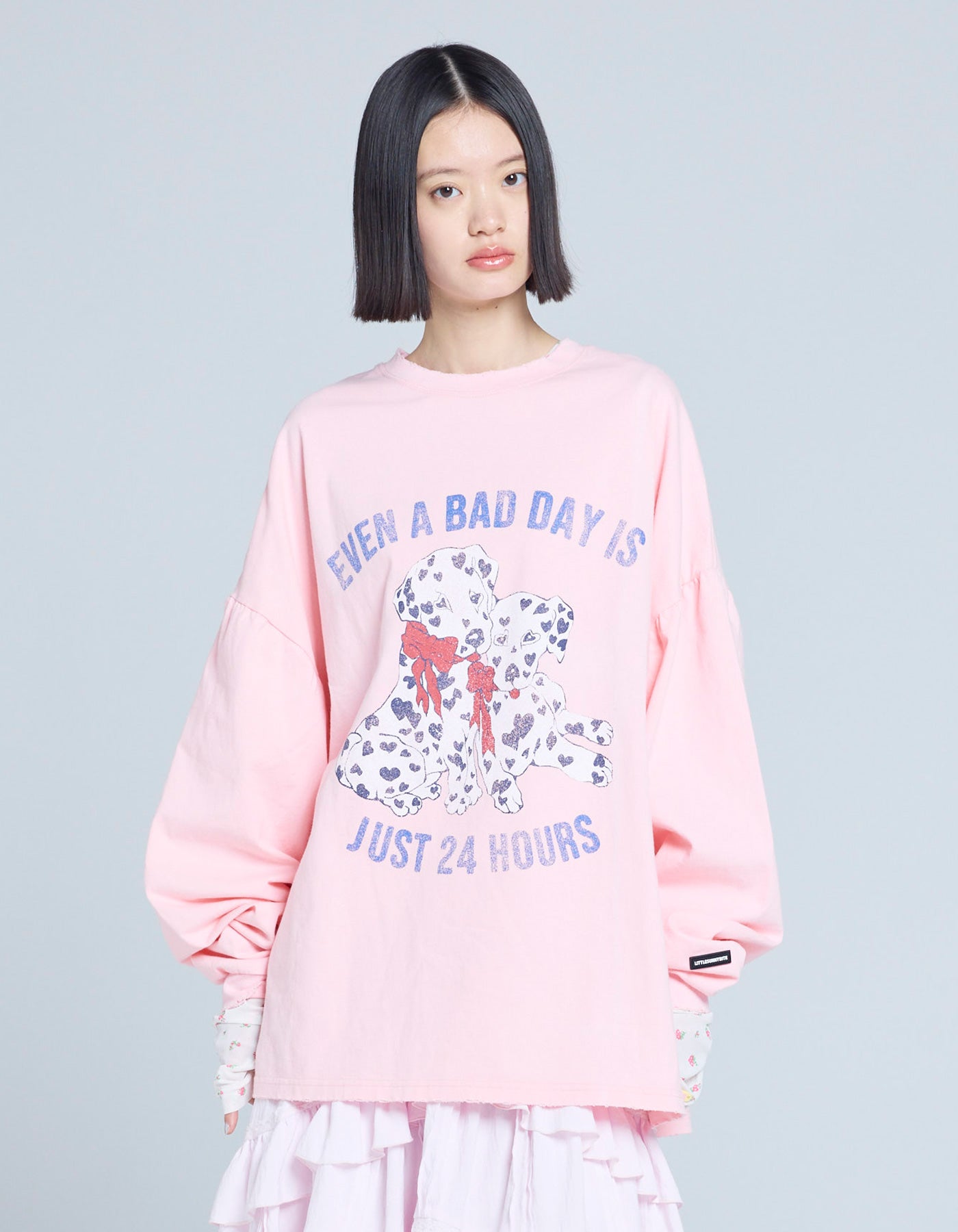 little sunny bite (リトルサニーバイト)animal long tee / PINK