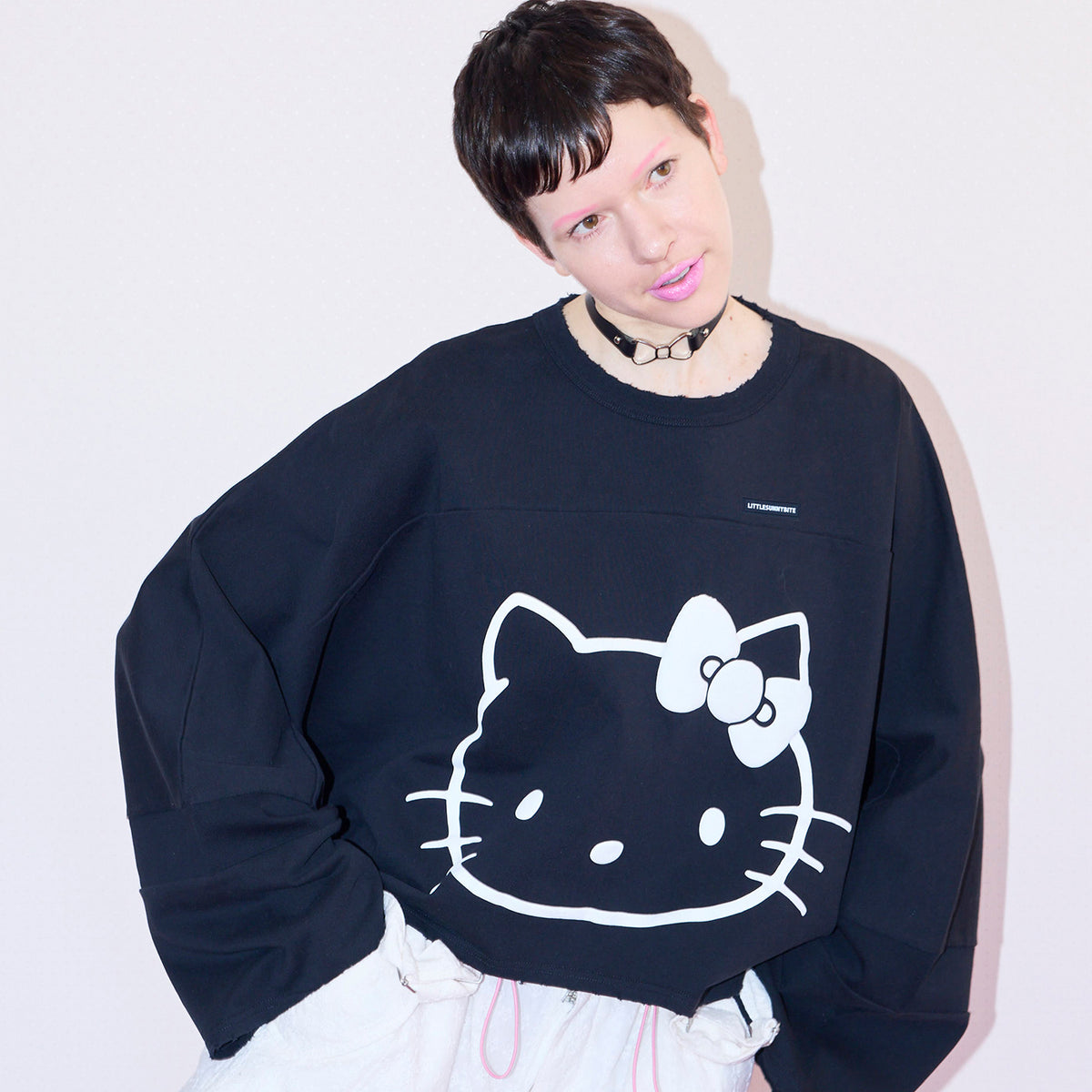 little sunny bite (リトルサニーバイト)hello kitty x little sunny bite short top ...