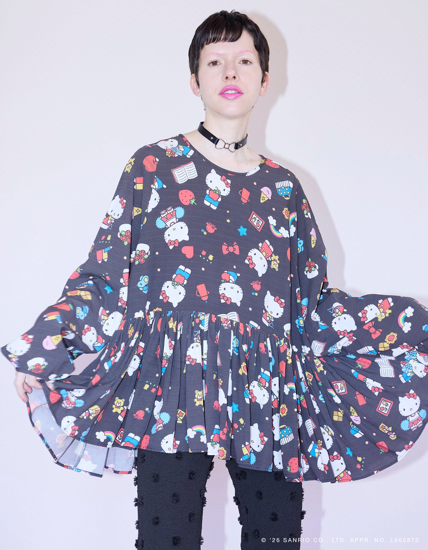little Sunny Bite hello kitty x little sunny bite print dress