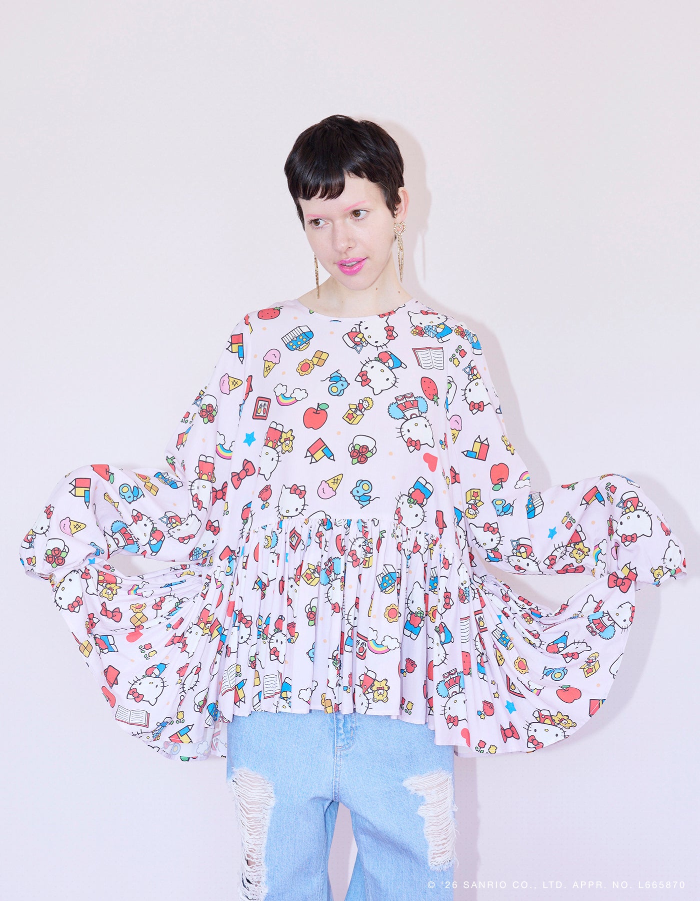 little Sunny Bite hello kitty x little sunny bite print dress