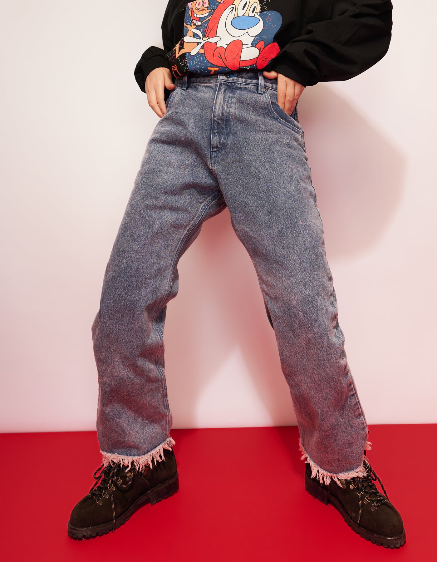 little sunny bite (リトルサニーバイト) denim pants / PINK – little ...