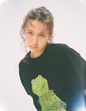 画像をギャラリービューアに読み込む, the frog big tee / BLACK