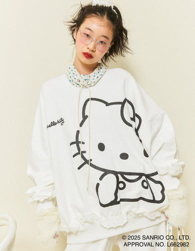 hello kitty x little sunny bite sweat top / WHITE