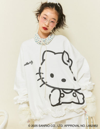 hello kitty x little sunny bite sweat top / WHITE