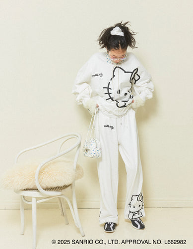 hello kitty x little sunny bite sweat pants / WHITE