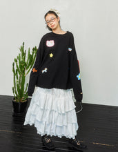 画像をギャラリービューアに読み込む, hello kitty x little sunny bite frill long tee / BLACK