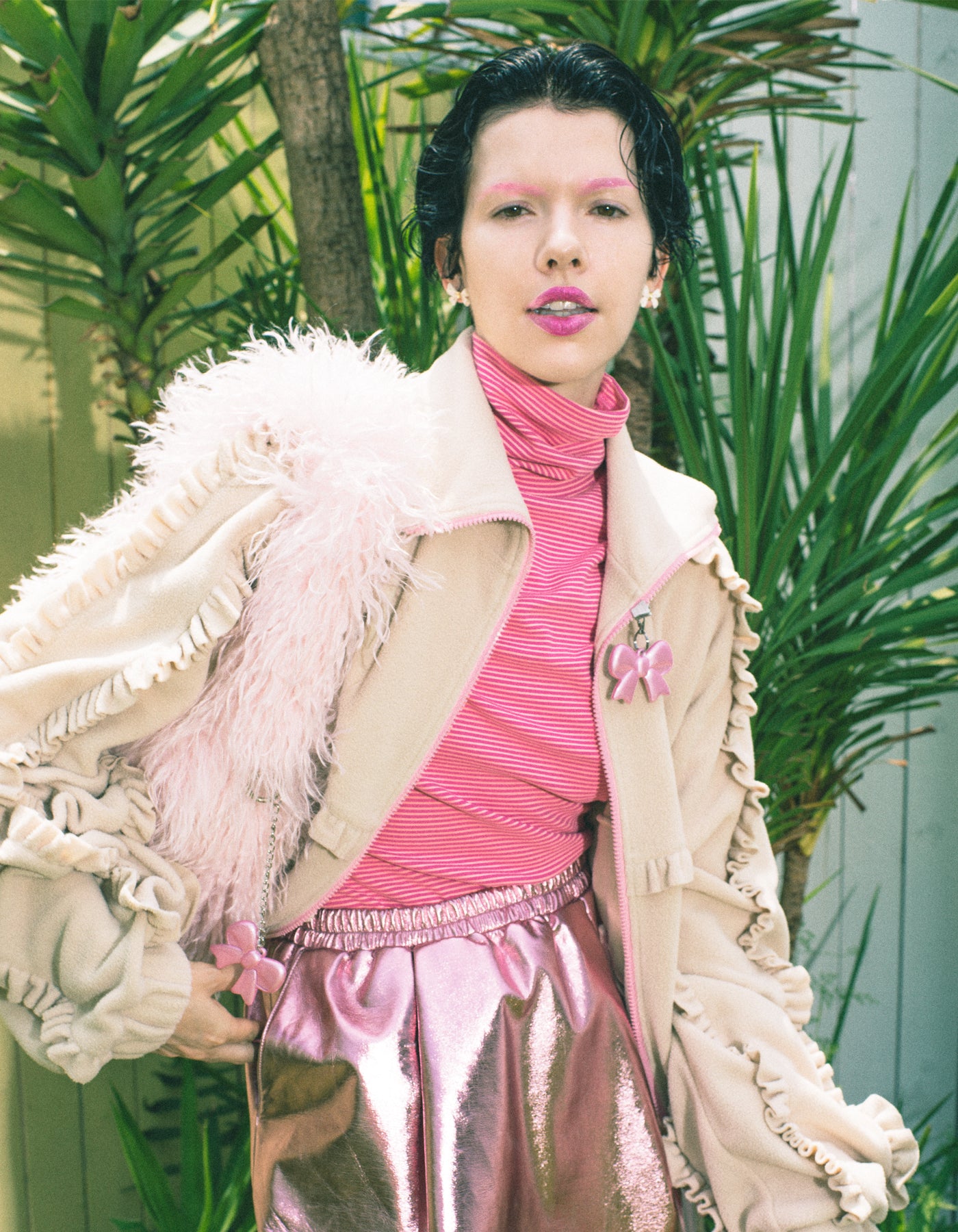 little sunny bite (リトルサニーバイト)fleece jumper / BEIGE