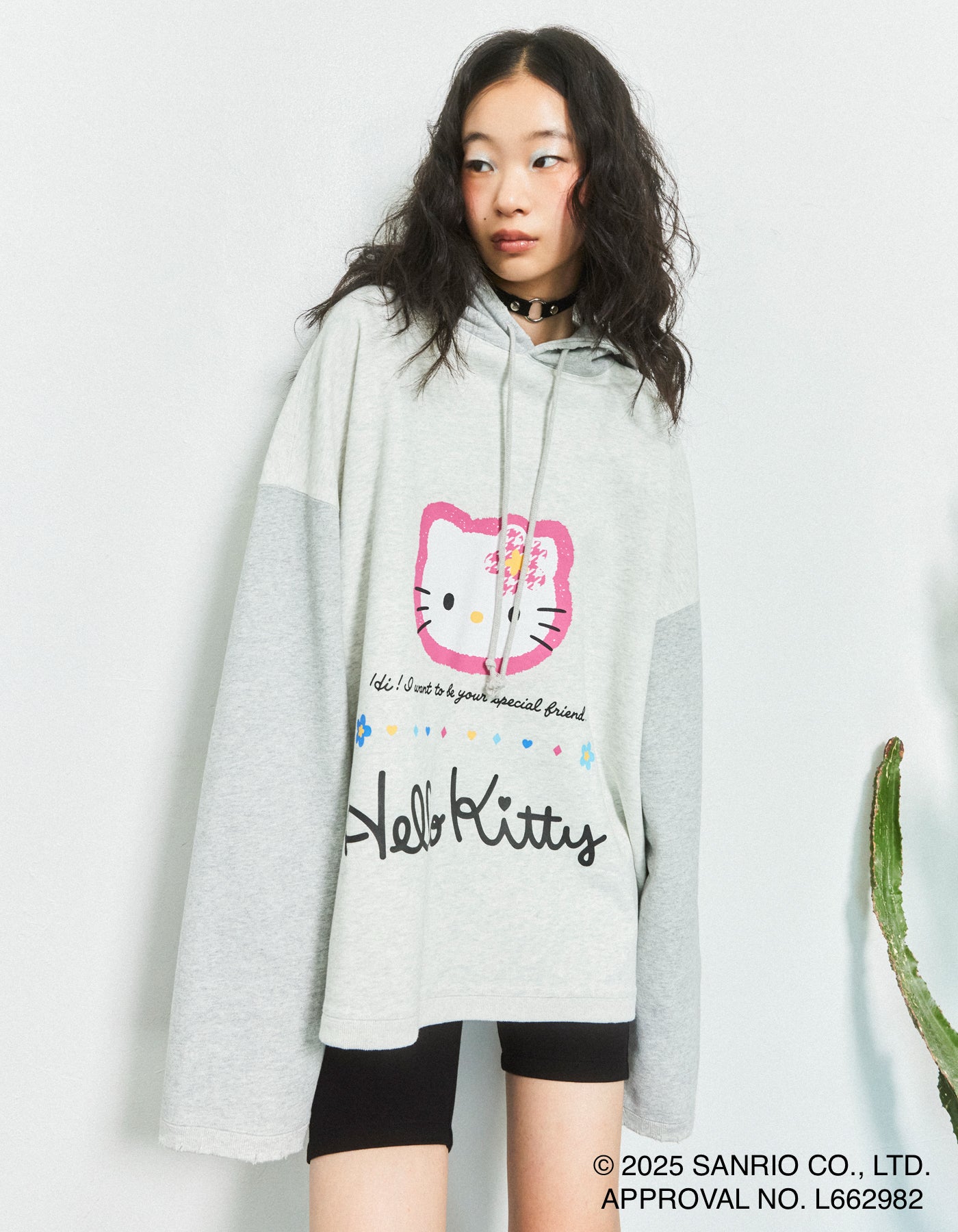 hello kitty x little sunny bite hoodie / GRAY