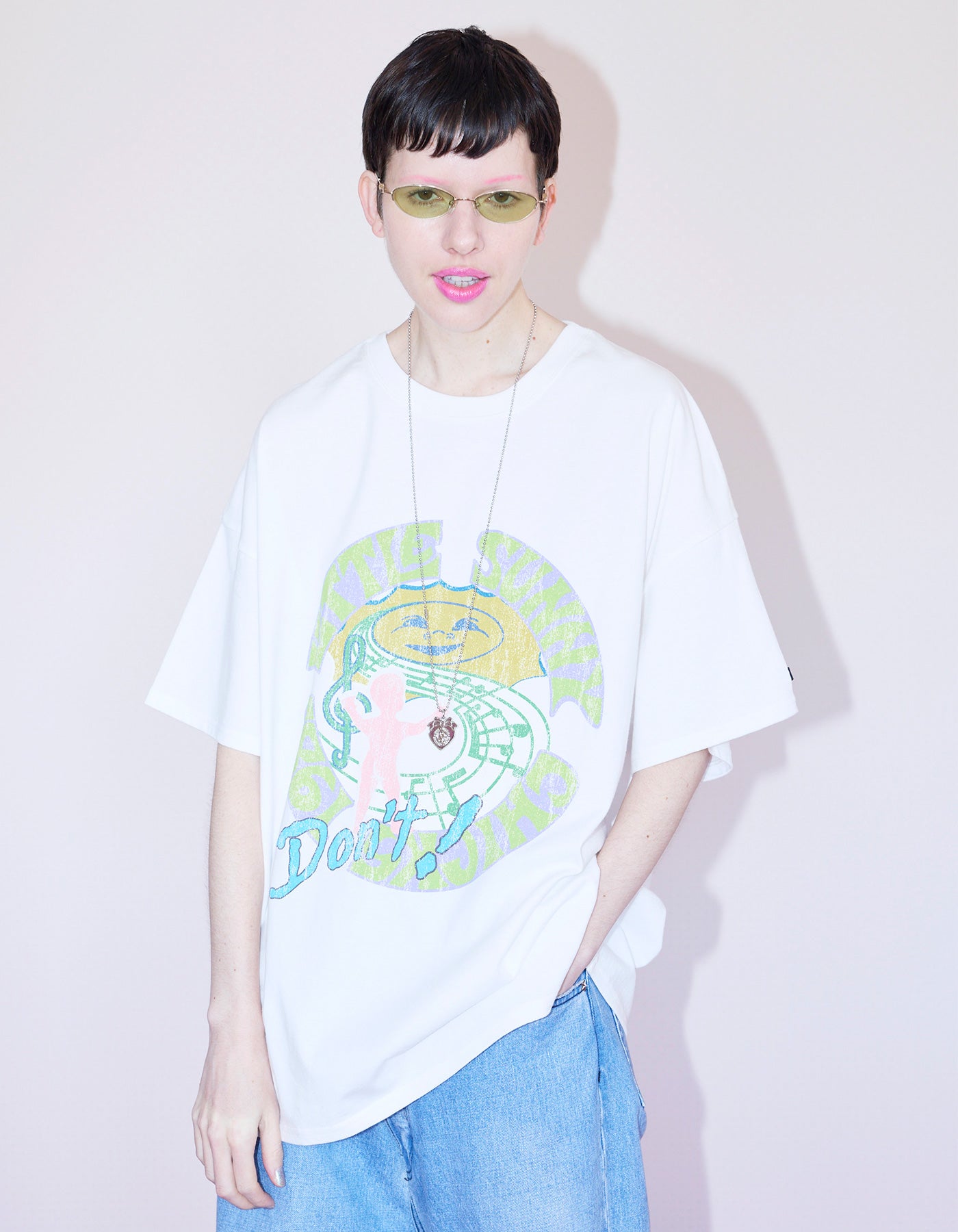little sunny bite (リトルサニーバイト)logo big tee / WHITE