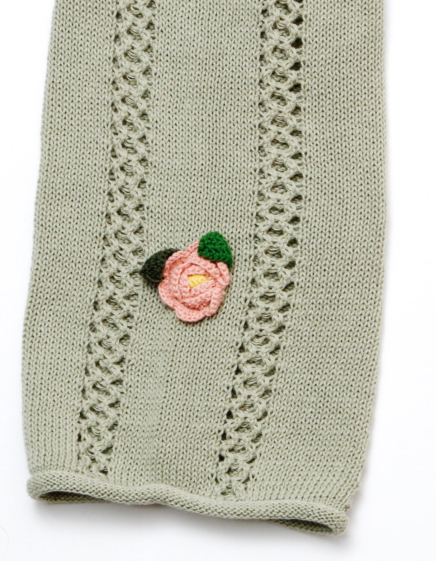 little sunny bite と pink house Floral mesh cardigan / PISTACHIO