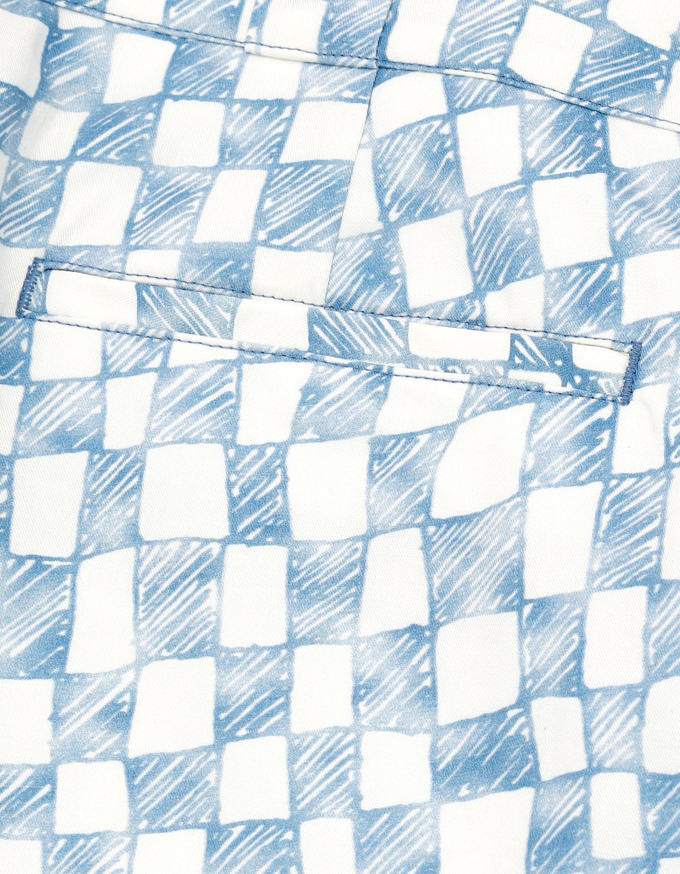 Checker pants / BLUE