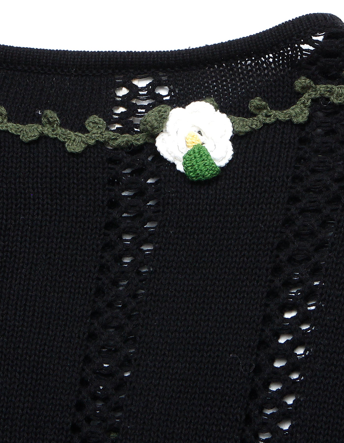 little sunny bite*PINK HOUSE flower motif knit cardigan 絶版品 