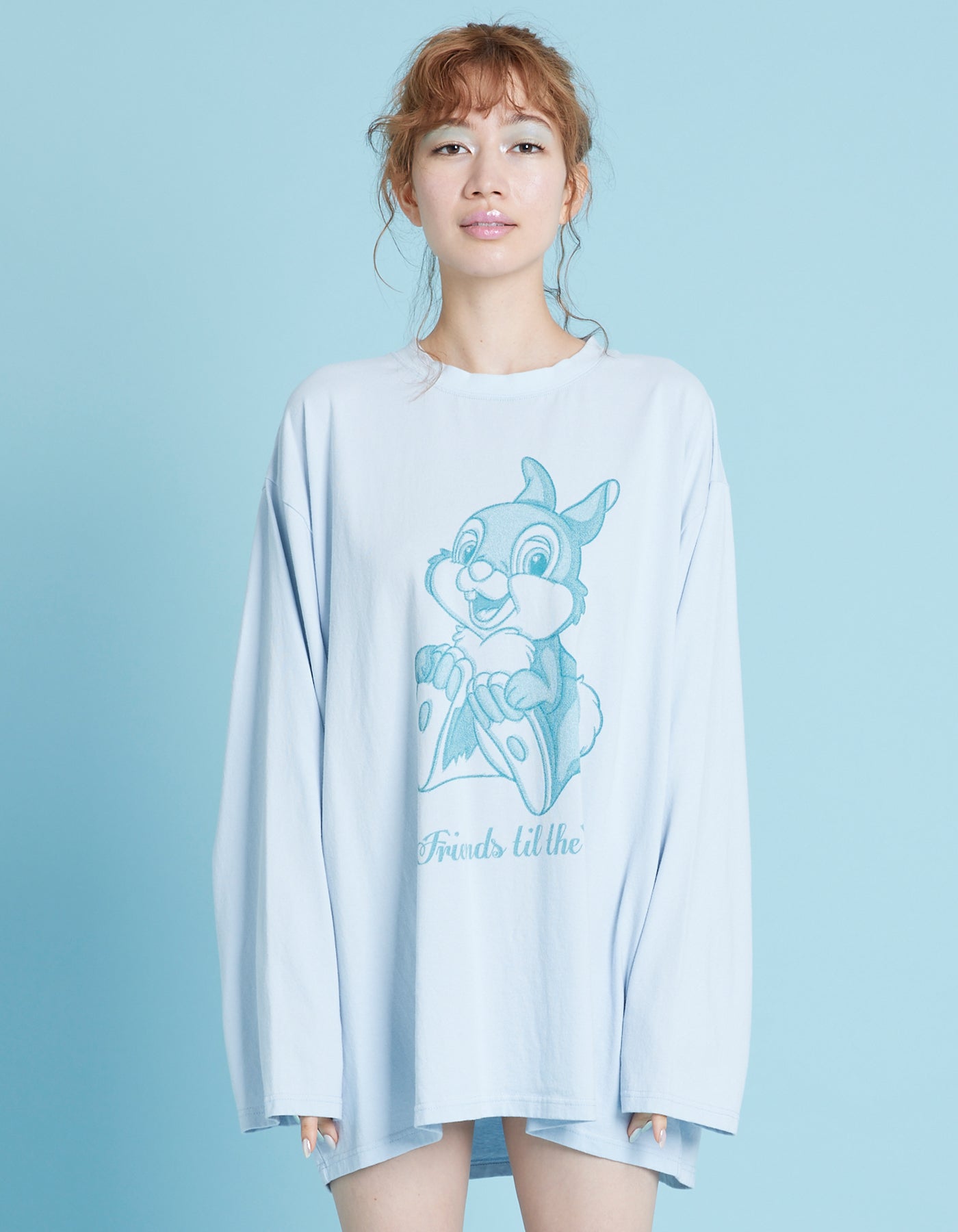 little sunny bite (リトルサニーバイト) Thumper long tee / BLUE