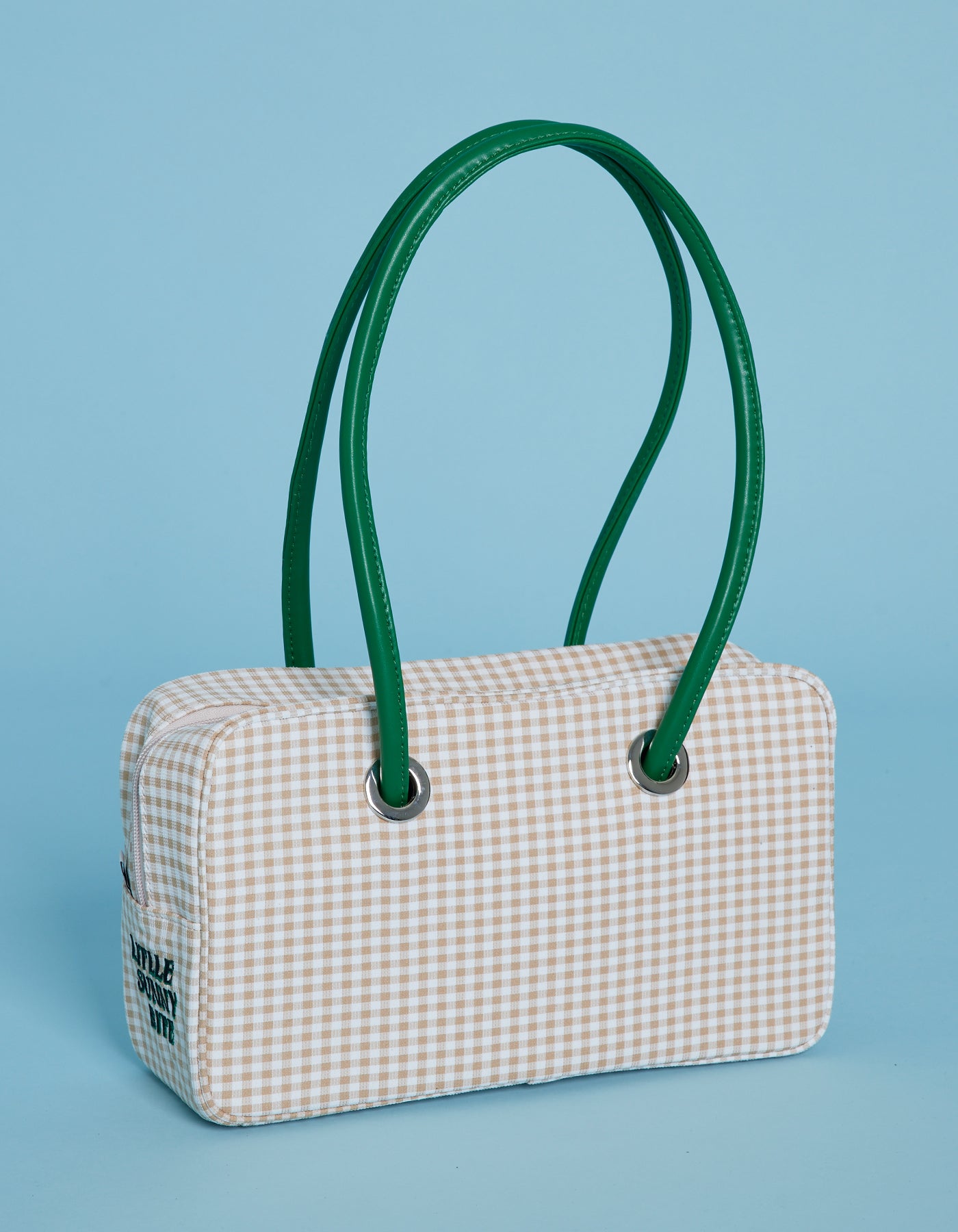 little sunny bite (リトルサニーバイト)Girly checker bag / BEIGE