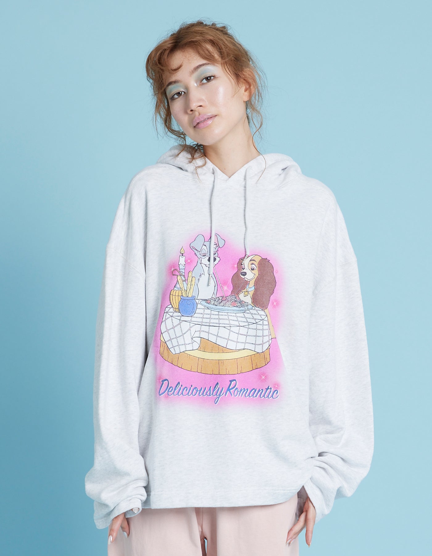 Lady and the Tramp hoodie / OATMEAL