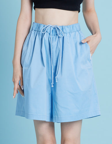 Nylon short pants / BLUE