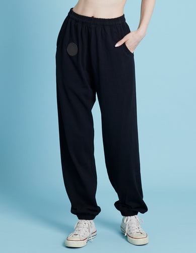 Logo pants / BLACK