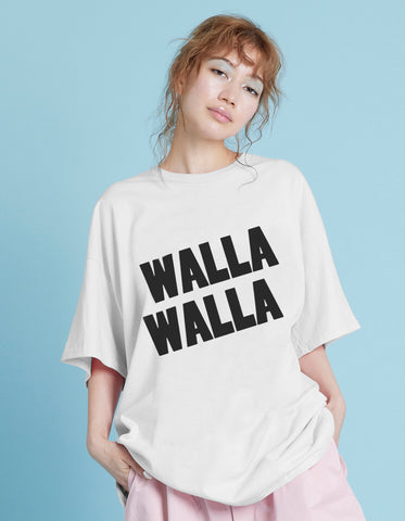 WALLA WALLA big tee / WHITE