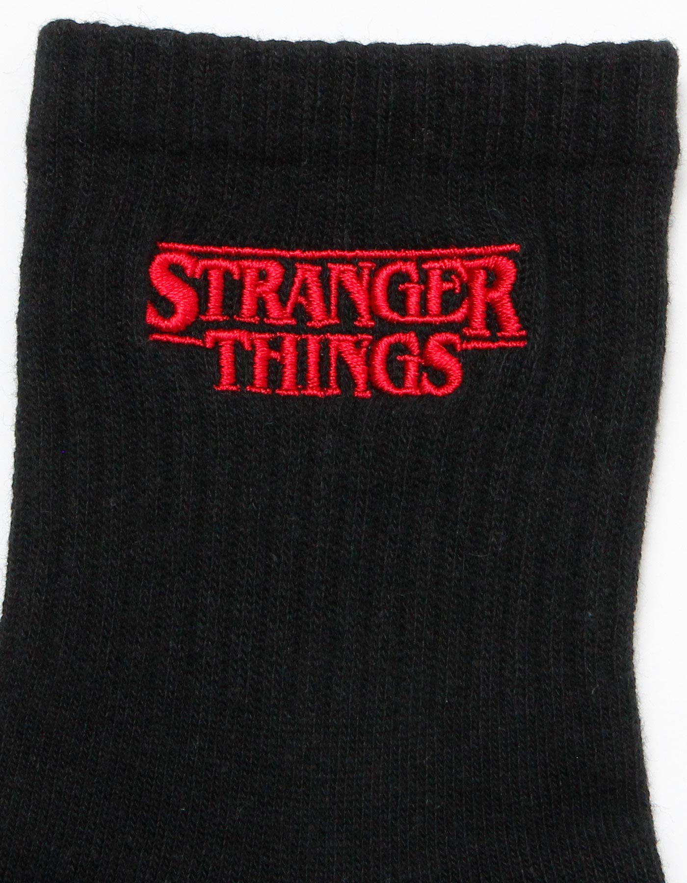 STRANGER THINGS × little sunny bite Logo socks / BLACK