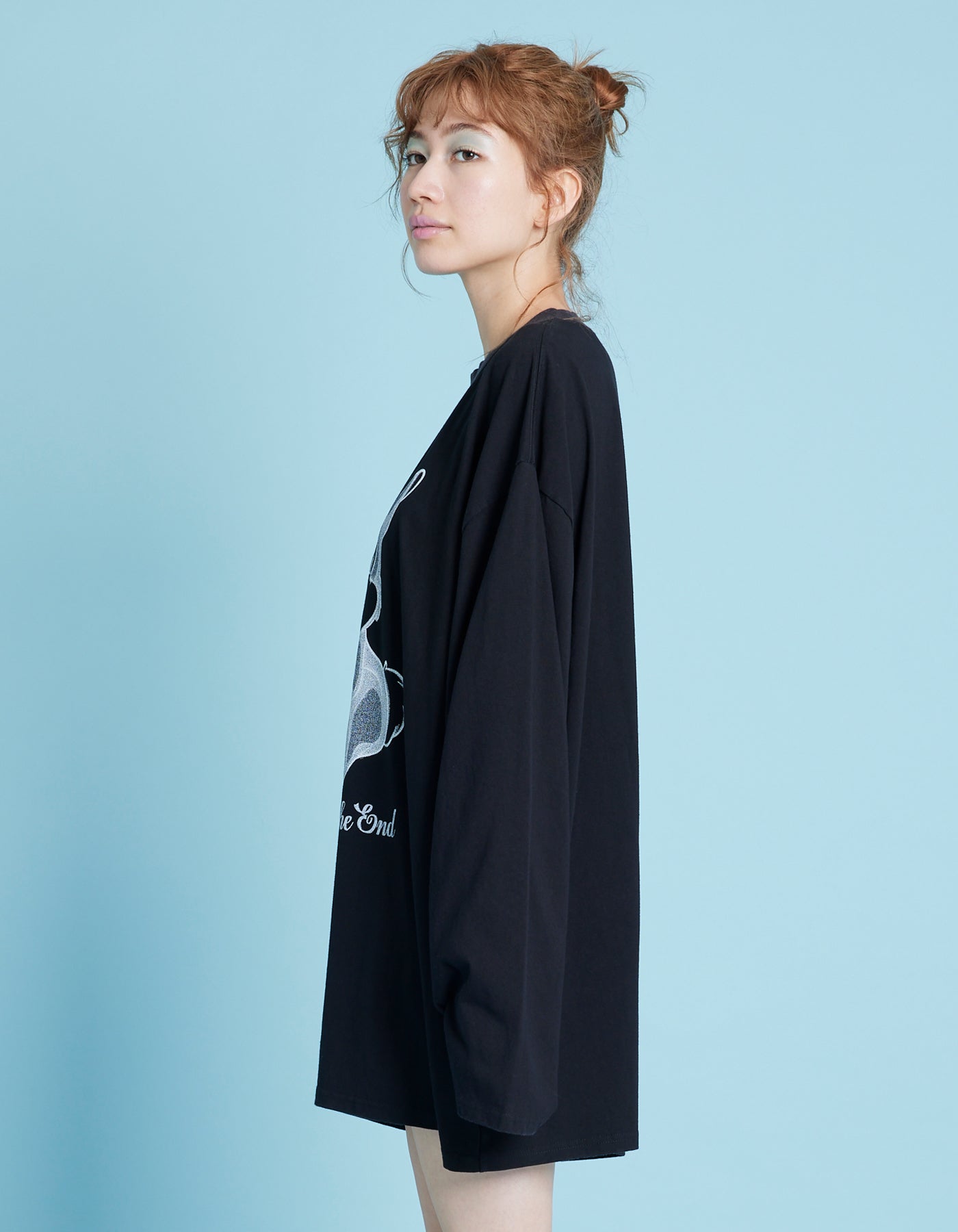 little sunny bite (リトルサニーバイト) Thumper long tee / BLACK