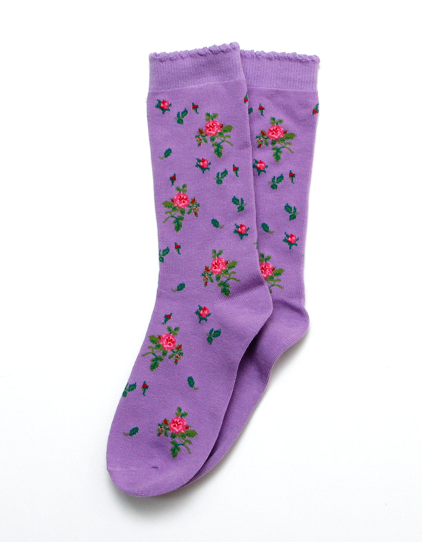 little sunny bite と pink house LSB floral socks / LAVENDER