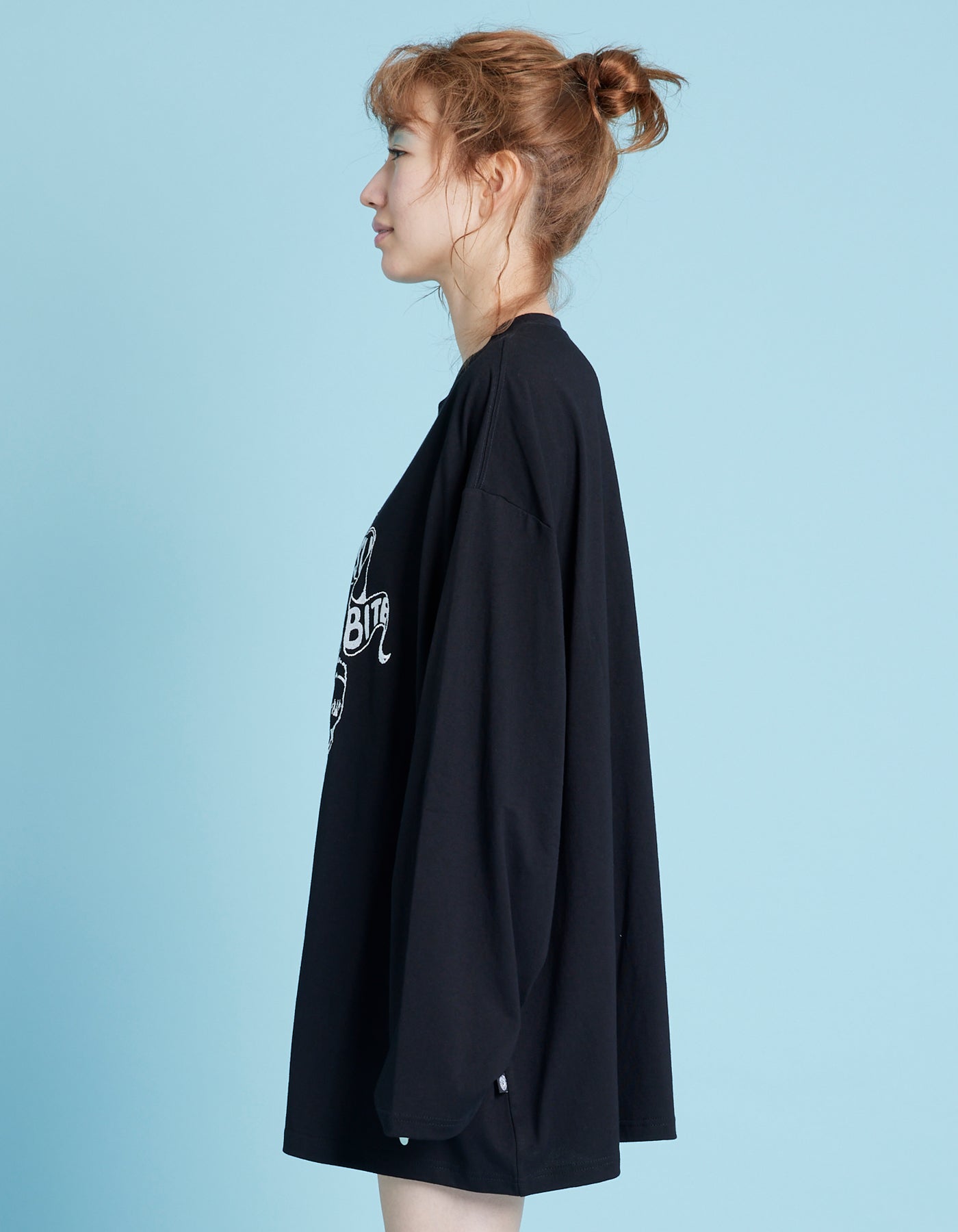 little sunny bite (リトルサニーバイト)Bear long tee / BLACK