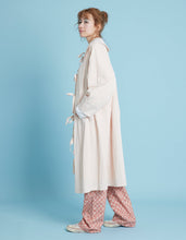 画像をギャラリービューアに読み込む, Nylon long ribbon jacket / WHITE