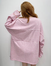 画像をギャラリービューアに読み込む, Stripe big long tee / PINK