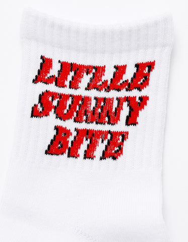 Logo socks / WHITE