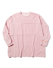 画像をギャラリービューアに読み込む, Stripe big long tee / PINK