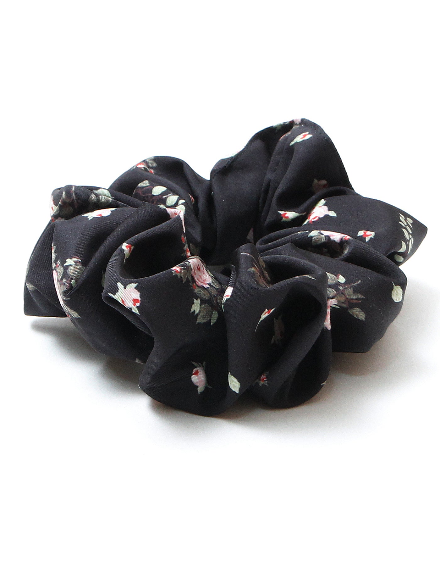 little sunny bite と pink house LSB floral scrunchie / BLACK