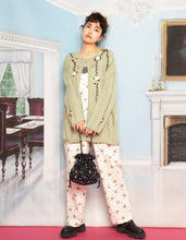 画像をギャラリービューアに読み込む, little sunny bite と pink house Floral mesh cardigan / PISTACHIO