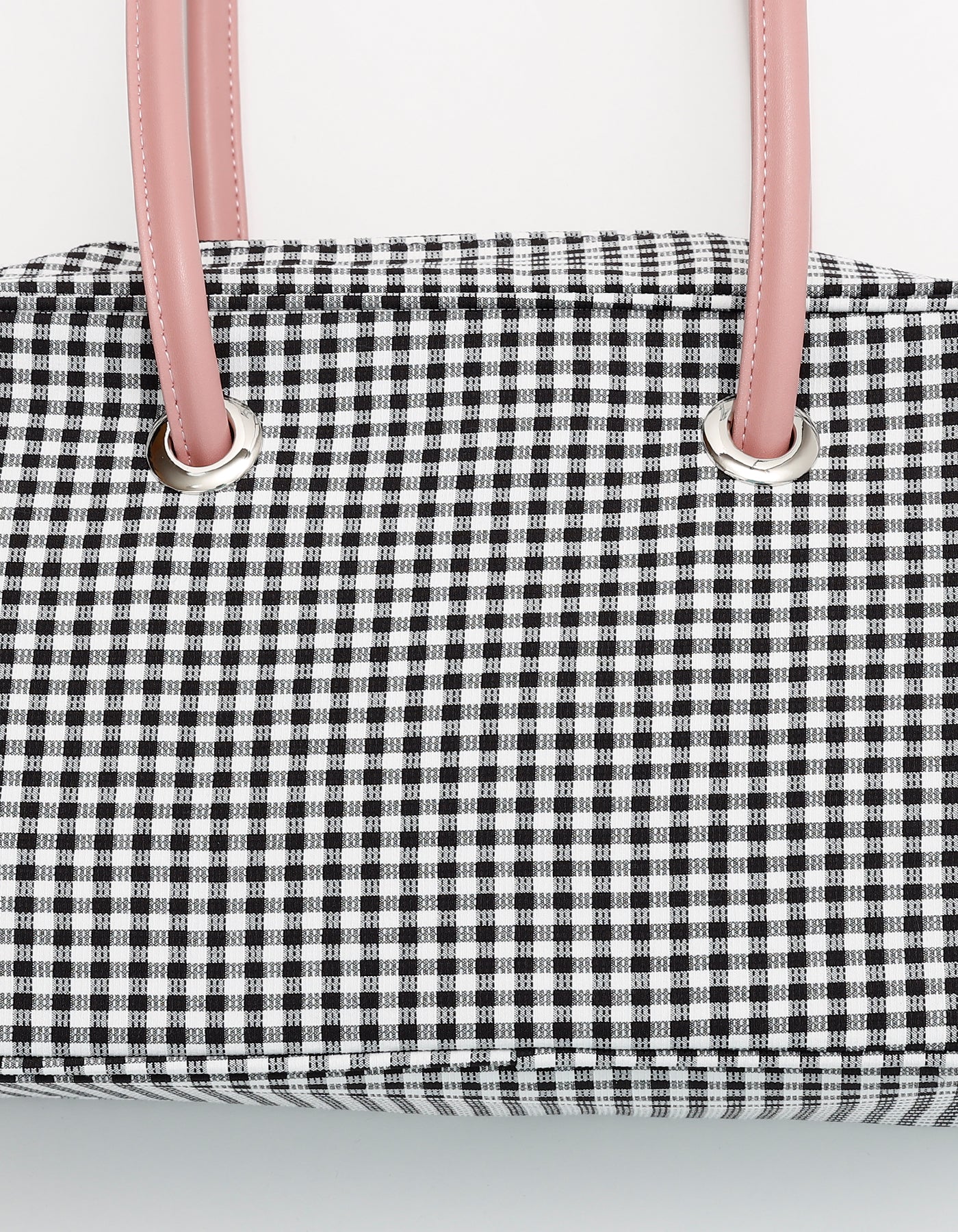 Girly checker bag / BLACK