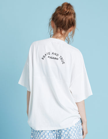 Figaro big tee / WHITE