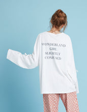 画像をギャラリービューアに読み込む, Alice in Wonderland long tee / WHITE