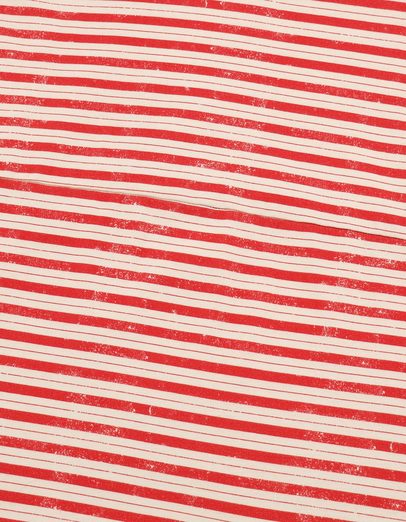 Stripe big long tee / RED