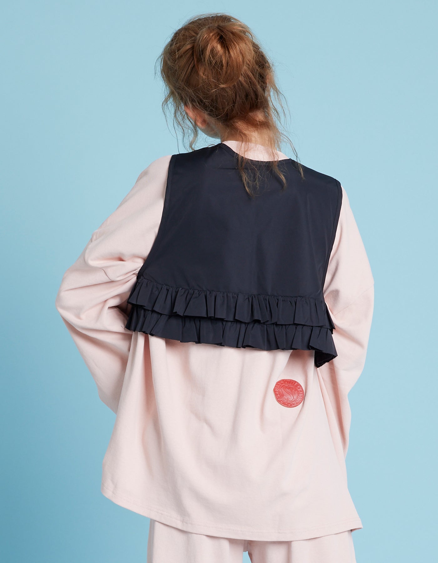 little sunny bite (リトルサニーバイト)Frill vest / BLACK – little