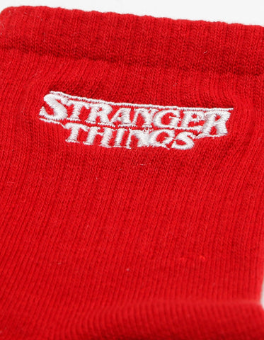 STRANGER THINGS × little sunny bite Logo socks / RED
