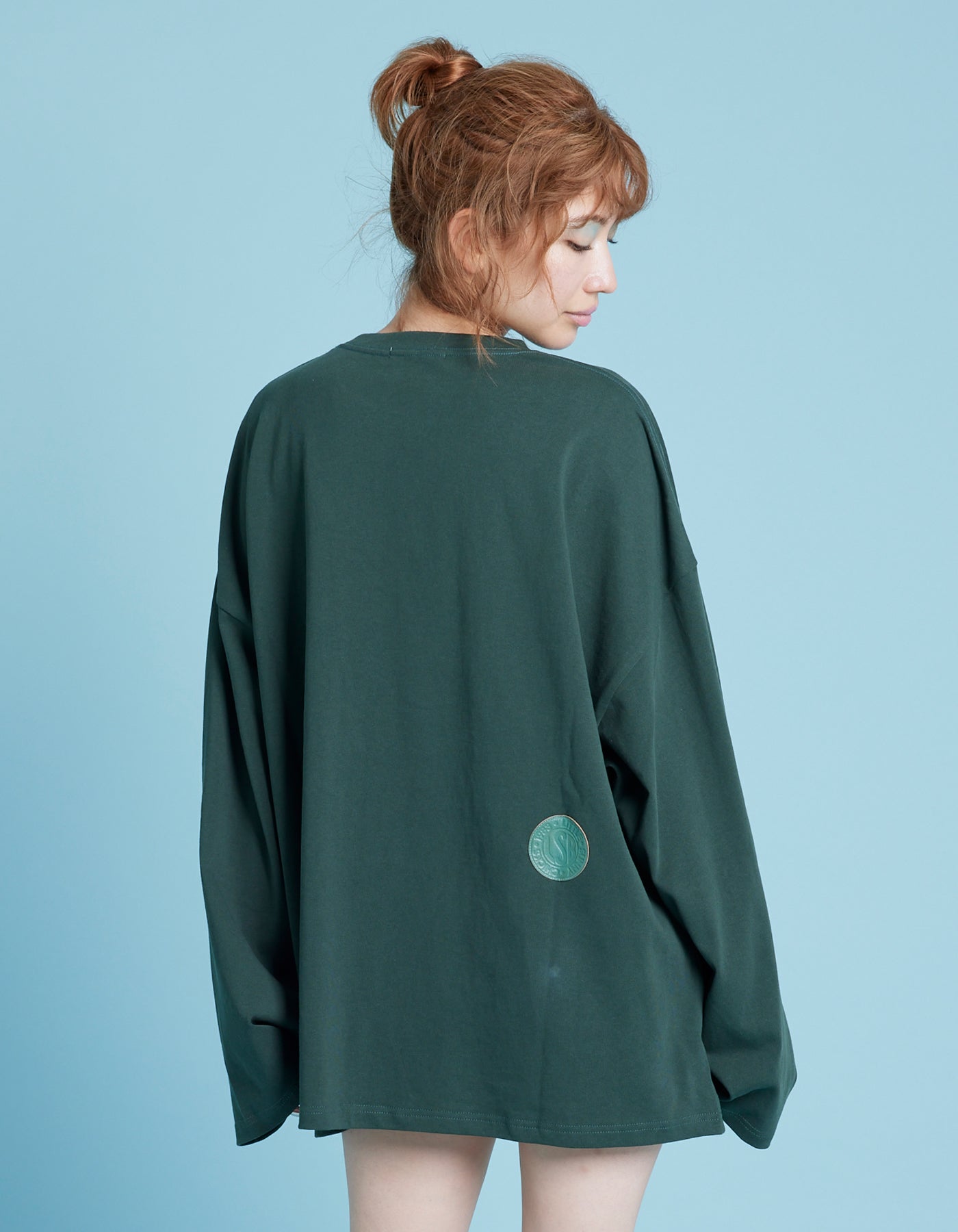 Logo long tee / GREEN