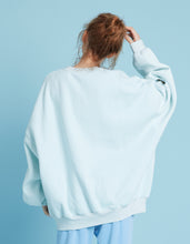 画像をギャラリービューアに読み込む, Message big sweat top / BLUE